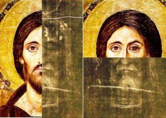 Comparaison entre le visage du Christ et celui du saint suaire Comparaison entre le visage du Christ et celui du saint suaire