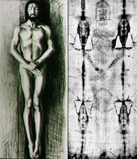 Différence entre le suaire et un corps réel Différence entre le suaire et un corps réel